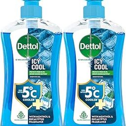 Dettol Icy Cool Body Wash and Shower Gel Pump for Men | Goodness of Salicylic Acid | Menthol Freshness | 500ml Pack of 2-image-14