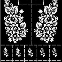 VANVATI Full Palm Floral Mehndi Stencil with Stylish Leaf Clusters for Women-image-99