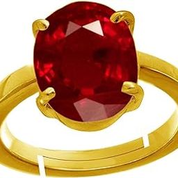 13.25 Ratti 12.50 Carat Natural Ruby Stone Manik Ring Adjustable Panchdhatu Ring for Men & Women-2