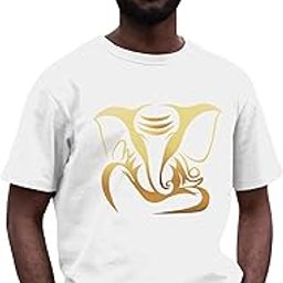 Ganpati/Ganesh Chaturthi Special - Men’s Premium Cool Classy Regular fit T-Shirt 2 with Ganpati Graphic Print-image-89