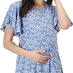 Women's Maternity Feeding Top with Zip for Easy Nursing | Latest Stylish Feeding Tops for Jeans | Maternity Short Kurti for Mothers | Trendy Prints On 100% Viscose Rayon.-image-69