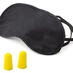 Fabric Super Smooth Sleep Mask Eye Cover With Ear Plugs (Pack Of 1),Multicolour-image-80
