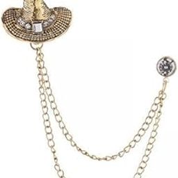 calandis ™ 3xTassel Chain Brooch Men Chic for Stage Performance Anniversary Tie Hat Scarf | Pins & Brooches | Fashion Jewelry-picture-1