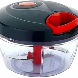 Manual Hand Pull Food Chopper with 3 Blades | Vegetable Chopper for Onion, Garlic, Fruits, Nuts – Portable & Easy to Use-4