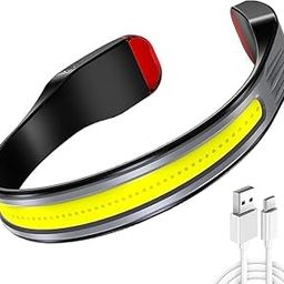 VGMAX LED Headlamp with All Perspectives Induction,New Upgrade, 360 Dgree Adjustable Waterproof USB Rechargeable, Suitable for Camping, Night Running, Hiking, Fishing (Black)-image-33