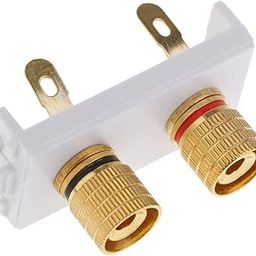 GAH Video Wall Socket Module 2 Ports Female Wallplate with Frame Directly Plug Type-15