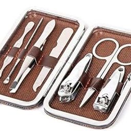 VK Enterprise Portable Manicure Kit Stainless Steel Nail Art Set Nail Care Tools with Mini Finger Nail Cutter-image-91