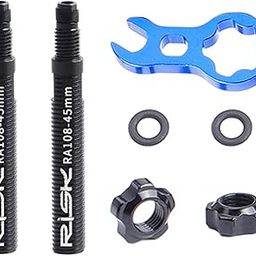 ATORSE Aluminum AlloyBicycle Air Nozzle Valve Extender Accessories for Outdoors Detachable 45mm-image-81