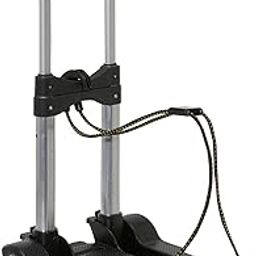 Bigapple Aluminium Alloy, Plastic Portable Platform Hand Trolley, Heavy Duty 2 Wheel Solid Construction Utility Cart Compact and Light Weight with 40kg Loading (Black)-image-49