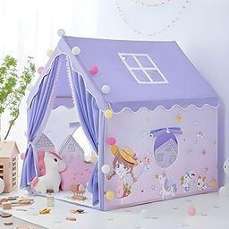 Lalakiya'S Kids Play Tent House For 3-13 Year Old Kids Girls And Boys (Purple)-image-1