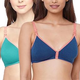 Organic Cotton Bamboo Nursing Bra for Women I High Coverage Feeding Bra with Clasps for Breastfeeding I Wire-Free Maternity Bra Without Padding-image-37