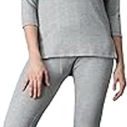 Women’s Cotton Quilted Winter Lightweight Thermal Underwear for Women Long Johns Set with Fleece Lined Soft Warmer-image-95
