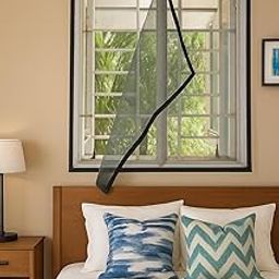 Blemy 3X4 Black Window Screen Mesh, Self-Adhesive Mosquito Net, Black-image-98