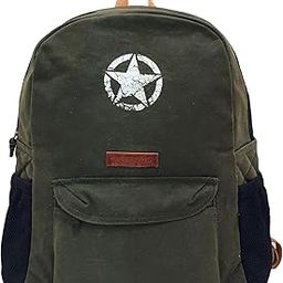 Canvas Laptop Backpack for Men & Women 18 Liters | Casual Bag with Waterproof Inner Lining & Laptop Compartment (fits up to 15.6 Inch) | Suitable for College & Travel (Green)-image-63