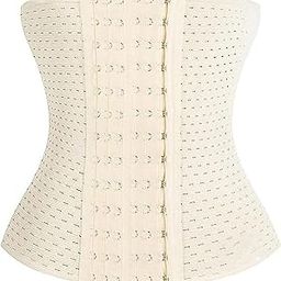 Corset for Women Tummy Tucker Belt Girdle Support Body Shaper 6 Rows Beige-image-64