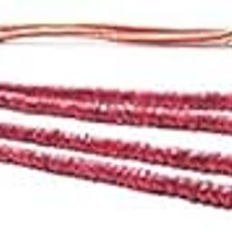 2 Strand Natural Ruby Jade Faceted Rondelle Beads, 3-5 MM Ruby Jade Necklace Beads Gemstone, 18- Inch African ruby rondelle beads, Gemstone For Women-50