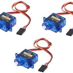 Bydroid 180 Degree Rotation Positional SG 90 Micro/Mini Servo Motor for RC Planes, Cars and Robots - Pack of 3-image-45