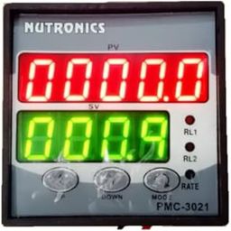 Nutronics Digital Counter Dual display model: PMC-3021, Size: 72mmX72mm, Supply: 230VAC, Input: proximity sensor/limit switch, Output: 1 relay, Range : 99999counts-8