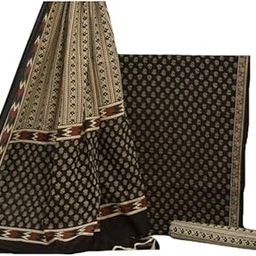 Women's Cotton Printed Unstitched Salwar Suit Dress Material With Dupatta-image-9