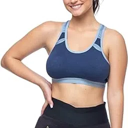 curwish Women's Racers Sports Bra - Super Soft, Stretchy & Breathable - 100% Try on Guarantee- Made in India-picture-1
