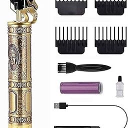 Hair Trimmer For Men - Professional Clipper With Adjustable Blade, Shaver, Close Cut Precise Machine, Body Trimmer (Metal Body)-picture-35