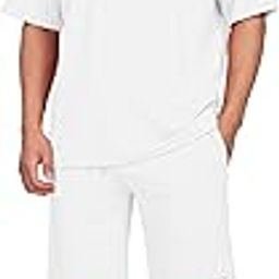 Mens Solid Relaxed Fit Tshirt and Short Set (Pack of 1)-image-28