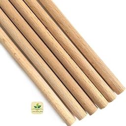 Macrame 10pcs 30cm Long 5mm-50mm DIY Wooden Round Dowel Rods Pole Stick for DIY Arts Crafts Home Decoration 6mm-image-6