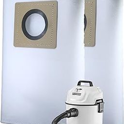 RODAK Set of 2 Dust Bags Compatible with Karchre WD1, Tear Resistant, 3-Ply Dust Bags Provides an Advanced Filtration on Micro-Level Compared to 2 Ply Paper Filters-image-11