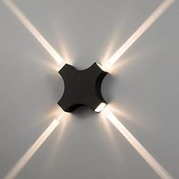 LED 4 Way line - LED Outdoor Waterproof Exterior Wall Light Fixture Lamp (Warm White) (Up-Down-Left-Right-Front) (Metal) (Warmwhite)-picture-21