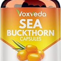 Voxveda's Sea Buckthorn Capsules Rich in Omega 3, 6, 7 & 9 - Immunity Booster | Natural Herbal Capsules | Super Antioxidant | Restores Skin Health-image-95