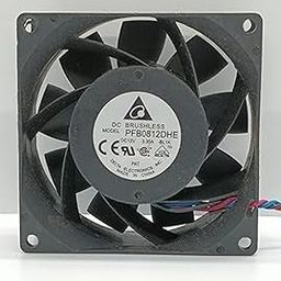 ESHMEET Lighting Hub Delta PFB0812DHE Axial Fan 12V-3.30A DC Brushless Air Cooling Fan 9000 RPM 80 * 80 * 38mm 3-Wire-image-8