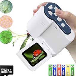 Digital Microscope, 2'' LCD Screen Microscope for Kids and Adults，1200X with 6 Adjustable LED Lights, 32GB SD Card,Photo and Video-21