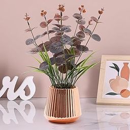 The Better Home Artificial Plants For Home Decor Items With Pot(36CM)Aesthetic Room Decor Items for Bedroom, Living Room|Office Table Accessories|Multicolor Eucalyptus Leaves Decorative Items for Home-image-20
