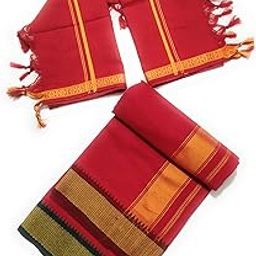 RED cotton lungi for men-image-70