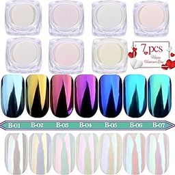 PrettyDiva Pearl Powder Mirror Effect Chrome Nail Powder Metallic Nail Manicure Pigment-29