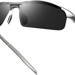 ARZONAI HD Polarized Sports Sunglasses for Men & Women UV Protection Metal Frame Unbreakable | Ideal for Driving, Cycling, Biking & Cricket (BLACK)-image-31