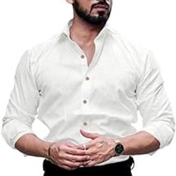 Men's Solid Linen Cotton Shirt_Casual_Plain_Full Sleeve_Summer-Regular Fit_Men Stylish Shirt_Old-Full-Linen-image-106