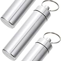 Ciieeo 3Pcs Portable Aluminum Alloy Swab Boxes Travel Containers for Cotton Rounds Keychain Holders for Outdoor Activities Hiking Camping and Daily Use-image-44