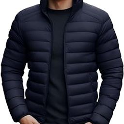 Men's Nylon Jacket|Standard Length Puffer Winter Bomber Jacket|Stylish Jacket|Biker Casual Hoody Jacket-image-2