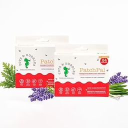 Tots & Bubbles PatchPal Natural Mosquito Repellent Patches for Babies with 12 HR Protection, Pack of 24 patches, with Citronella & Lavender [Pack of 2]-26