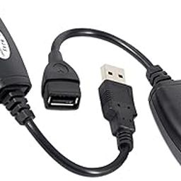 USB Extender Over RJ45 Cat 6/5/5e, Ethernet Splitter to USB Extension Up to 50m/164ft, Compatible with Computers, Phones, Mice, Keyboards, Disks, Printers, Cameras-18