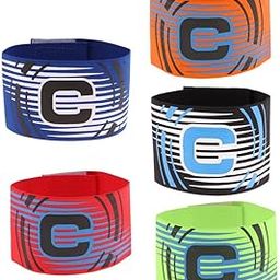 Enakshi (LABEL) Creations 5 Pieces Captain Armband Football Soccer Sports Adjustable Arm Bands-picture-10