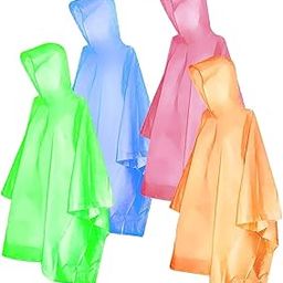 Rain Poncho for adults & kids Disposable Rain Poncho Lightweight waterproof Raincoat for Men Women Plastic Clear Rain Gear for Outdoor Hiking Camping,4 Pack-picture-51