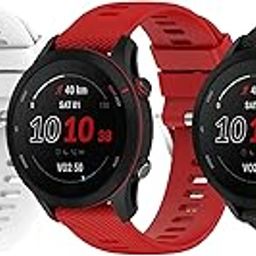 TenCloud 3 Pack Bands Compatible with Garmin Forerunner 255 Watch Bands Accessories(not for the 255S) 22mm Band, Silicone Strap Replacement Band for Forerunner 255 Music-image-37