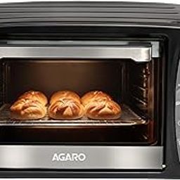 AGARO Majestic 17L OTG 1350W, with Motorized Rotisserie Baking & Grilling Accessories, Oven For Kitchen, Transparent Glass Door, Uniform Heating, Adjustable Temperature Control, 1-Year Warranty, Black-image-18