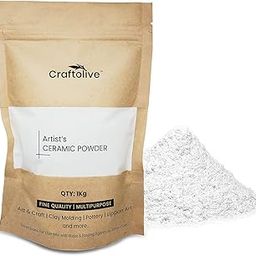 Craftolive White Fine Quality Ceramic Powder for Art & Craft, DIY and Multipurpose 1 Kg-image-37