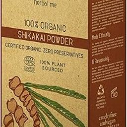 HM Herbal Me Certified 100% Organic Shikakai Powder | Hair Cleanser For Deep Cleansing and soft hairs_120gm-image-51