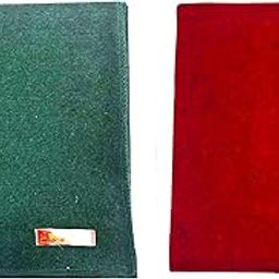 Achleshwar Combo of Premium Red and Green Woolen Aasan Completely Handcrafted Perfect Mat for Meditation & Prayers - Soft, Comfortable (Size 23 x 30 Inch)-image-64