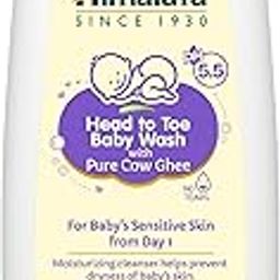 Himalaya Head To Toe Baby Wash With Pure Cow Ghee 400Ml|Ph5.5|Aloe Vera|Soap Free |Safe For Newborn|For Baby's Sensitive Skin From Day 1|No Parabens|No Phthalates|No Sulphates|Dermatologically Tested-32