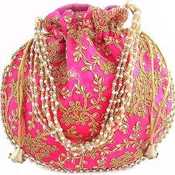Indian Handicraft Silk Women's/Girls Ethnic Rajasthani Potli Bag-010-51